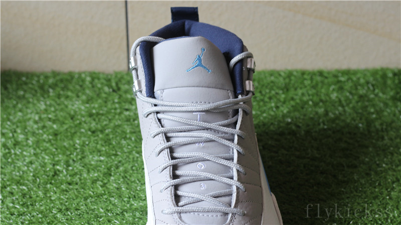 Authenitc Air Jordan 12 Retro Wolf Grey UNC